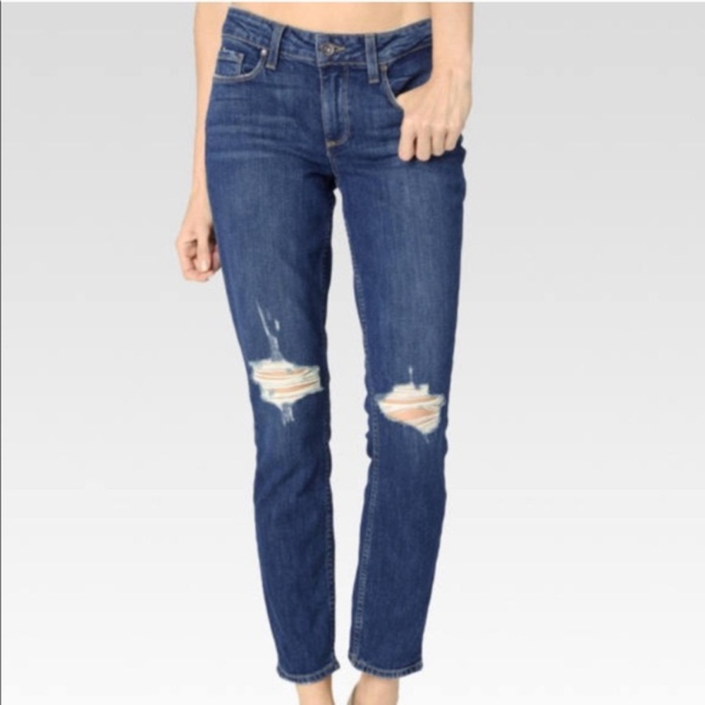 Paige Annabelle Slim Distressed Jeans